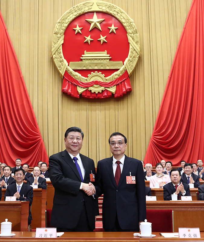 國家主席習(xí)近平簽署主席令 任命李克強為國務(wù)院總理